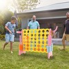 Costway Jumbo 4-to-Score 4 in A Row Giant Game Set with Stickers for Kids Adults Family Fun Red/Yellow - image 2 of 4