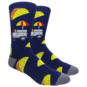 Taco Stand Socks from the Sock Panda (Men's Sizes, Adult Large) - 1 of 3