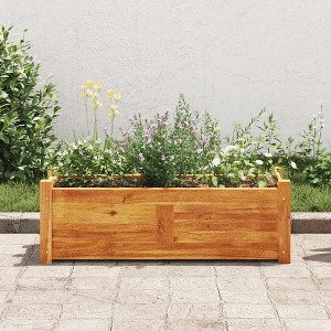 vidaXL Raised Bed Warm Rustic Acacia Wood Large Raised Bed Rectangular - 1 of 4
