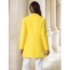 INSPIRE CHIC Women's Notched Lapel Single Breasted Outwear Fall coat - 4 of 4