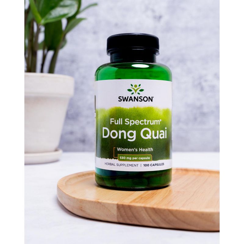 Swanson Herbal Supplements Full Spectrum Dong Quai 530 mg Capsule 100ct, 3 of 4