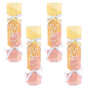 Big Dot of Happiness Stay Groovy - No Snap Boho Hippie Party Table Favors - DIY Cracker Boxes - Set of 12 - 1 of 4