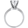 Pompeii3 VVS 3ct Solitaire Moissanite Engagement Ring Round Brilliant 14k White Gold - 2 of 3