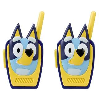 eKids Bluey Walkie Talkies for Kids, Indoor and Outdoor Toys for Toddlers and Fans of Bluey Toys - Blue (BU-207.EXV23)
