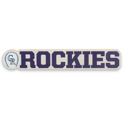 MLB Colorado Rockies Chunky Wood Wall Sign