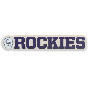 MLB Colorado Rockies Chunky Wood Wall Sign - 1 of 4