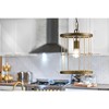 Urban Ambiance Luxury Transitional Indoor Pendant,  14''H x 10"W x 10''D,  Aged Brass Finish, UHP4692 - 2 of 4