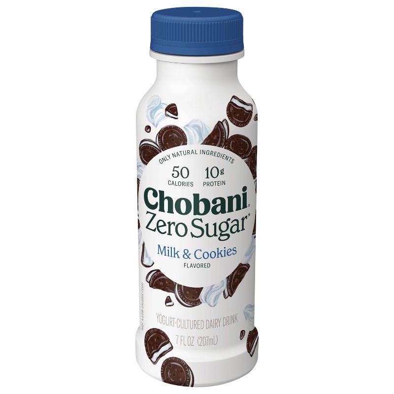 Chobani Zero Sugar Cookies &#38; Cream Yogurt Drink - 7 fl oz, 1 of 14