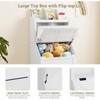 3-Tier Kids Bookcase and Toy Storage Organizer with Flip-Top Lid, Wooden Toy Chest for Playroom, Bedroom, Nursery - 3 of 4