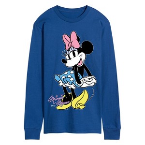 Men's - Disney - Minnie Mouse Pose- Men's Long Sleeve Graphic T-Shirt Long Sleeve Graphic T-Shirt - 1 of 3