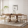 Christopher Knight Home Covey 7 Pieces Contemporary Upholstered Wood Expandable Dining Set - 2 of 4