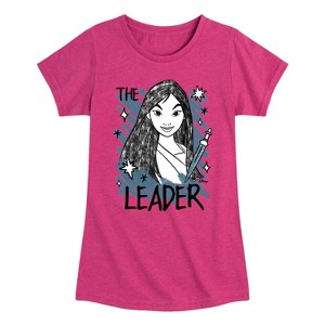 Girls' - Disney Princess - Mulan The Leader Sketch Fitted Short Sleeve Graphic T-Shirt - 1 of 4