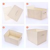 REGALWOVEN Fabric Foldable Closet Storage Bins with Handles 2 Pcs - 3 of 4