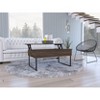 Okak Rectangle 17.32" H Modern Coffee Table with Single Drawer and 4 Sturdy Legs, 1 Large Open Shelf for Living Room/Office, Space-Saving - 2 of 4