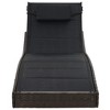 vidaXL Sunlounger Brown and Black - 3 of 4