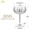 LEMONSODA Rims Orient-Coupe Cocktail Glasses - Set of 2 - 12oz - 3 of 4