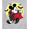 Men's - Disney - Mickey Mouse Halloween Vampire Graphic Fleece Sweatshirt - 2 of 4