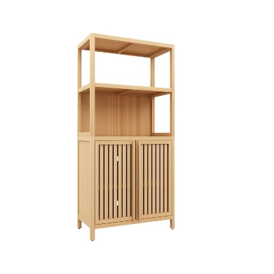 Chery Life Freestanding Bathroom Cabinet with 2 Doors, for Living Room, Kitchen, Entryway