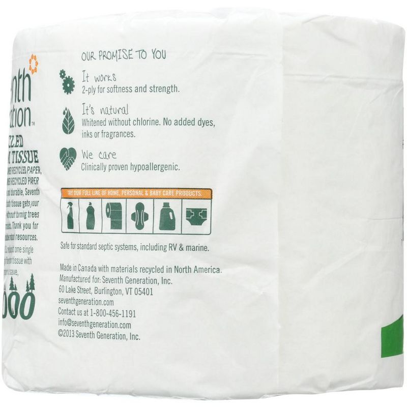 Seventh Generation 100% Recycled Bathroom Tissue 2-Ply 500 Sheets - 60 ct, 3 of 6