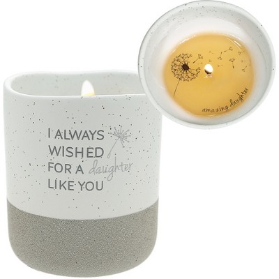 Pavilion Gift Company - Daughter Like You - 10 oz - 100% Soy Wax Reveal Candle Scent: Tranquility - Flame Candles