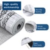Modern Bordered Print Rug for Bedroom Machine Washable Area Rug Non-Slip Backing Rugs Low Pile Carpet for Dining Room - 4 of 4