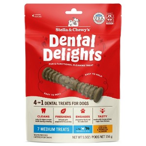 Stella & Chewy's Chicken Flavor Medium Dental and Hard Chew Dog Treats - 5.5oz - 1 of 4