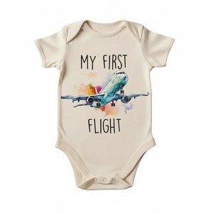 Travel Airplane First Newborn Baby Onesie® Bodysuit GS1 - 1 of 4
