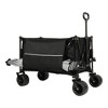 NAYSAYE Wagon Collapsible Foldable Utility Cart with All Terrain Wheels for Outdoor Adventures, 37.4"*23.03"*38.98" - 2 of 4