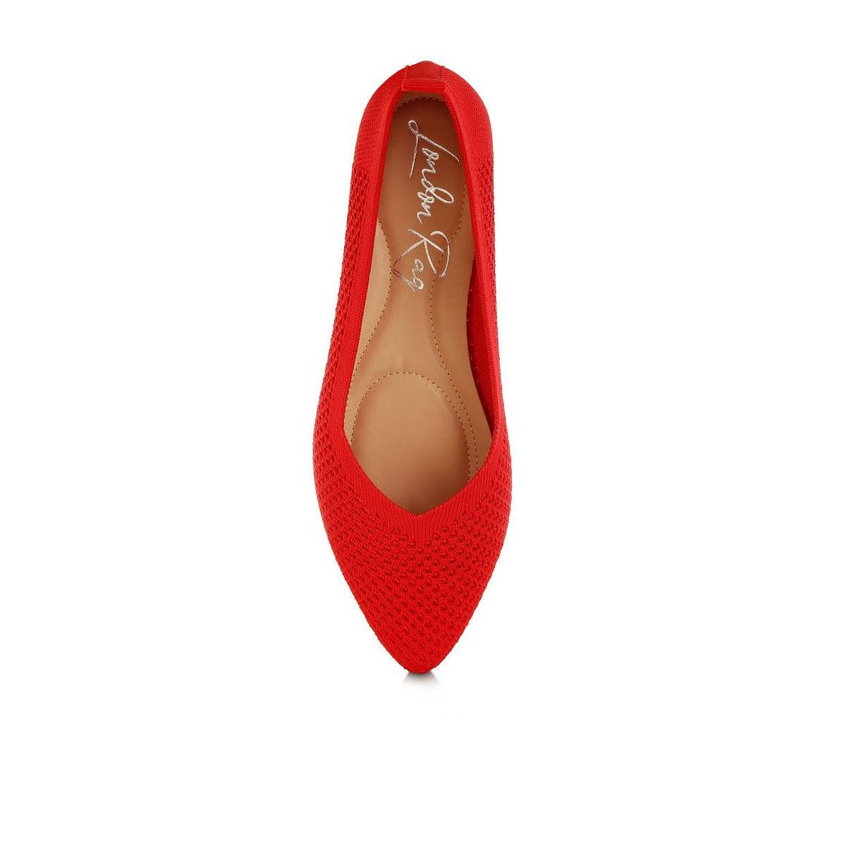 Обувь London Rag Womens Selaris Fly Knit Slip On Ballerinas 6 — фото 4