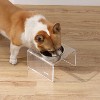 THE LICKER STORE Keaton Modern Acrylic Rectangular Elevated Pet Feeder - 2 of 4