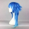 Unique Bargains Women's Curly Wigs 24" Blue Gradient with Wig Cap Long Hair - 3 of 4