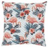 HomeRoots Pink Flamingo Chevron Throw Pillow - 4 of 4