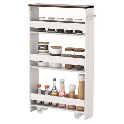 Kitchen Storage Box Drawer & Pull-out Basket Cabinet Organizer & Wall Rack  Multi-functional Space-saving Storage Tool