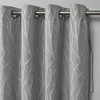 Forest Hill Patio Woven Blackout Grommet Top Single Curtain Panel - Exclusive Home - 3 of 4