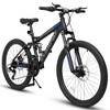 24" Mountain Bike with 21 Speed Grip Shifters, High Carbon Steel Frame, Mechanical Disc Brakes, suitable for Unisex Adults - 2 of 4