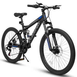 VAISP 24-Inch Mountain Bike for Adults & Teens, 21-Speed Disc Brakes, Durable Frame – Unisex MTB for Commuting, Trail & Travel (Includes Tool Kit) - 1 of 4