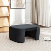 SEYNAR Modern Velvet Rectangle Accent Ottoman - 4 of 4