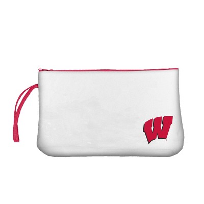NCAA Wisconsin Badgers Clear Zip Closure Wristlet