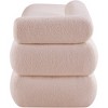 Meridian Furniture,Kennedy Faux Shearling Teddy Fabric Bench - 4 of 4