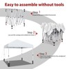 Pop Up Canopy, Beach Tent with One Push Setup and 3 Adjustable Heights, Easy Up Sun Shade with Wheeled Carry Bag,Outdoor Portable Shelter for Camping - 4 of 4