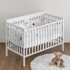 Sweet Jojo Designs Gender Neutral Unisex BreathableBaby Breathable Mesh Crib Liner Celestial Blue Gold and Grey - 2 of 4