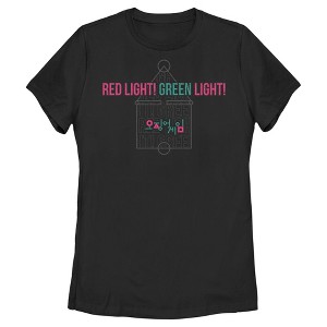 Women's Squid Game Red Light Green Light T-Shirt - 1 of 4