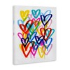Stupell Industries Urban Graffiti Hearts, 48" x 36" - 3 of 4