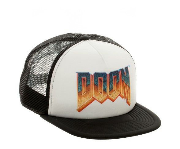 Men's DOOM&#174; Baseball Trucker Hat - White/Black One Size