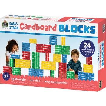 Teacher Created Resources® Easy-Stack Cardboard Blocks, 24 Piece Set
