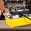 VEVOR 10,000PSI Air Hydraulic Pump, 0.61 Gal Reservoir, NPT 3/8 In Oil Outlet, NPT 1/4 In Inlet, Plastic Air Hydraulic Pump, Yellow - 2 of 4