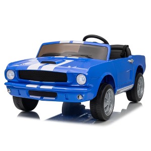 Jojoka 24V Licensed Shelby GT350 Ride-On Car, Ford Kids Electric Vehicle 2 Seater, Remote Control, LED Lights - 1 of 4
