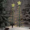 Touch Of ECO Solar LED Christmas Tree with Weather Resistant Steel Frame, MERRYLITES - image 3 of 4