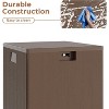 Resin Outdoor Storage Box,Waterproof Plastic Deck Box with Lockable Lid,Weather Resistant Outdoor Storage Container for Yard Porch Patio - 2 of 4