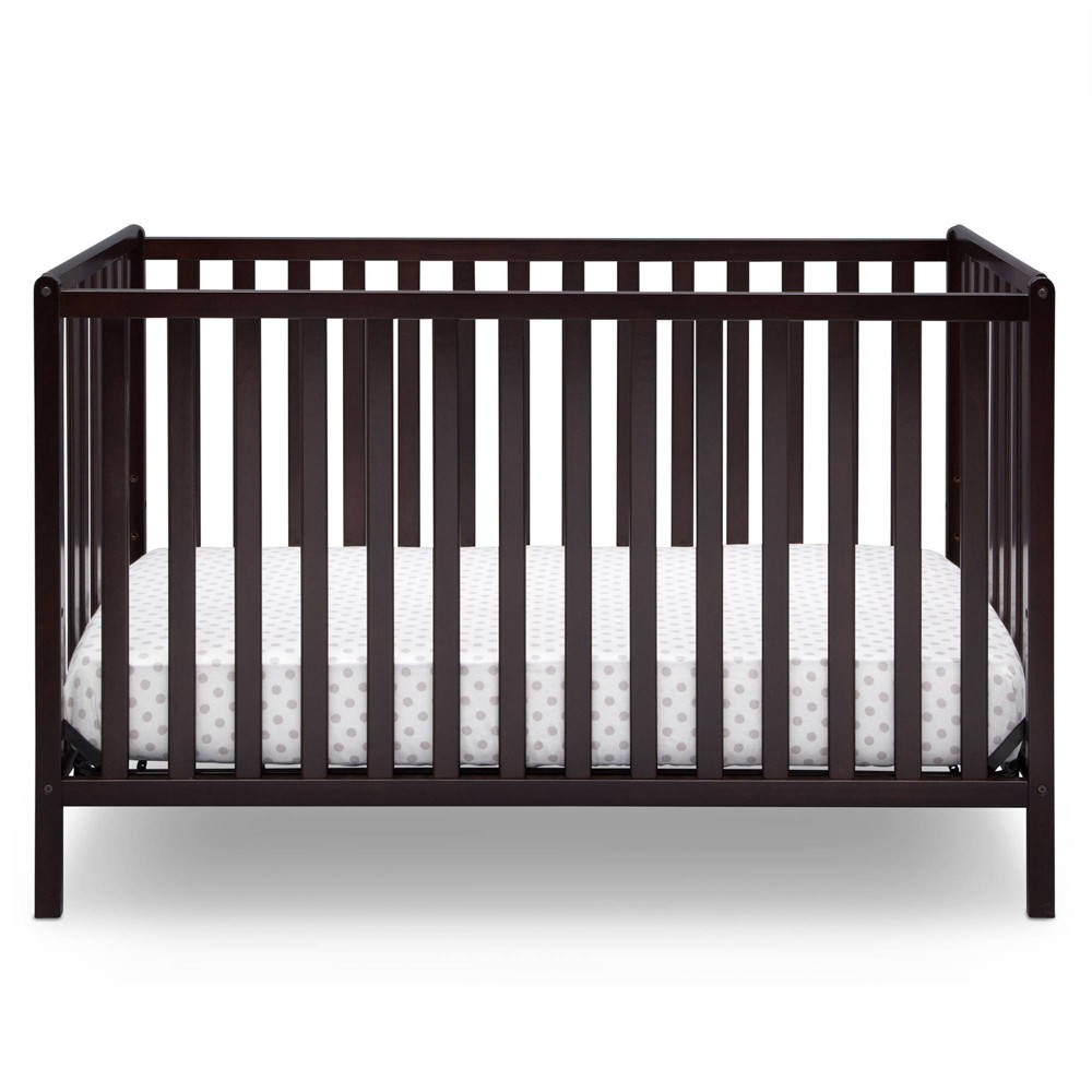 Delta Children Heartland 4-in-1 Convertible Crib - Greenguard Gold Certified - Dark Chocolate -  89979453